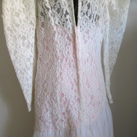 Vintage Eugene Alexander White Formal Gown - Picture 9 of 14